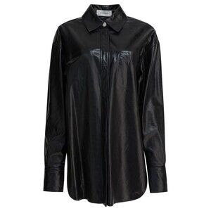 Max Mara Sportmax Leather Shirt tag size 36 Women